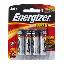 Pilha Energizer Max Aa-4 C/4