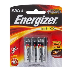 Pilha Energizer Max Aaa-4
