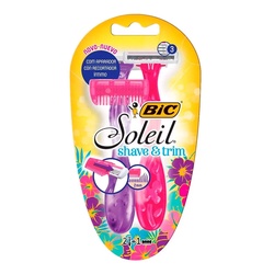 Aparelho Bic Fem Soleil Shave Trim C/2 Rosa/ro