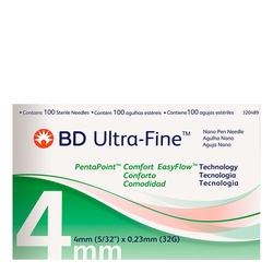 Agulha Caneta Insulina Ultra Fine 4mm Bd