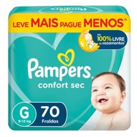 Fralda Pampers Confortsec G/70un