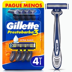 Aparelho Barba Presto 3 Reg Pb C/4un