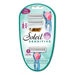 Aparelho Bic Fem Soleil Clic Sensit C/5 Cargas