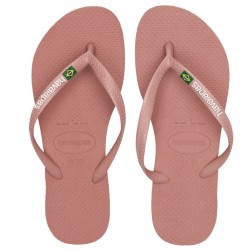 Chinelo Havaianas Slim Brasil Rosa Crocus 39/40