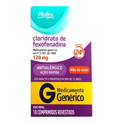 Clor Fexofenadina 120mg C/10cpr Medley