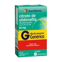 Citrato Sildenafila 50mg C/4cpr Eurof