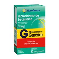 Dicloridrato Betaistina 16mg C/30cpr