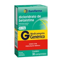Dicloridrato Betaistina 24mg C/30cpr