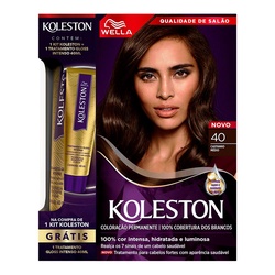 Kit Koleston 40 Cast Med + Gloss Intenso 40ml