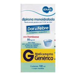 Dipirona Sodica 50mg 100ml Ems