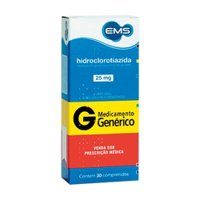 Hidroclorotiazida 25mg C/30 Ems