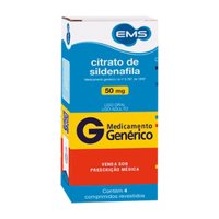 Citrato Sildenafila 50mg C/4cpr Ems