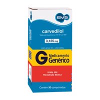 Carvedilol 3,125mg C/30cprs Ems