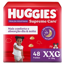 Fralda Huggies Supreme Care Roup Hiper Xxg48
