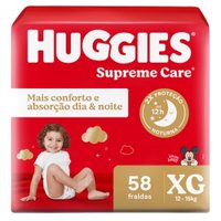 Fralda T Monica Huggies Supreme Hiper Xg58