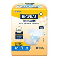 Fralda Bigfraldaal Derma Plus M 8un