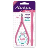 Alicate Cut Merheje Rosa+espatula