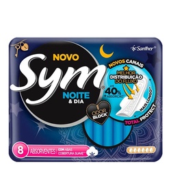 Abs Sym C/ Abas Noite E Dia Suave C/8 Und
