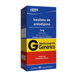 Besilato Anlodipino 5mg C/30 Teuto