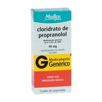 Clor Propranolol 40mg C/30cpr