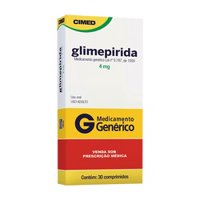 Glimepirida 4mg C/30cpr
