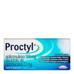 Proctyl C/15 Supositorios