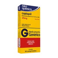 Captopril 25mg C/30cprs Neoquimica