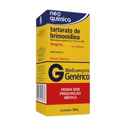 Tartarato De Brimonidina 2mg/ml C/5ml