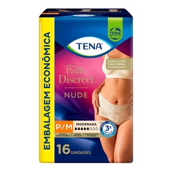 Fralda Ger Tena Pants Discreet Nude P/m 16un