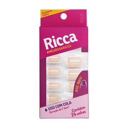 Unhas Ricca Francesinha Nude