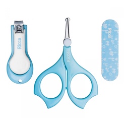 Kit Manicure Ricca Baby Colors Azul