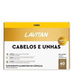 Lavitan Vit Cabelos E Unhas 60comp