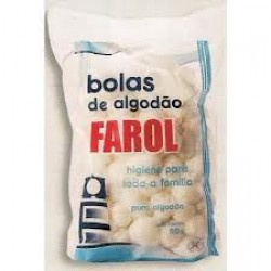 Algodao Farol Bolas Brancas C/ 100 G