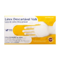 Luva Latex Volk Descartavel P