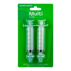 Seringa Lavagem Nasal Multilaser C/2